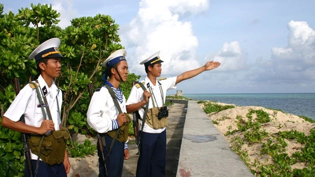 Bảo vệ chủ quyền biển đảo của Tổ quốc là nhiệm vụ thiêng liêng. (Ảnh: Đăng Khoa)