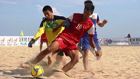 Bùi Trần Tuấn Anh, cầu thủ đã lập hat-trick trong trận chung kết với ĐT Malaysia. (ảnh minh họa).