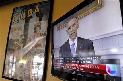 Tổng thống Mỹ Obama tuyên bố tiến tới bình thường hóa quan hệ với Cuba (ảnh: AP) 