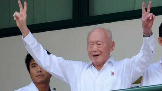 Cố Thủ tướng Singapore Lý Quang Diệu. (Ảnh: AFP)
