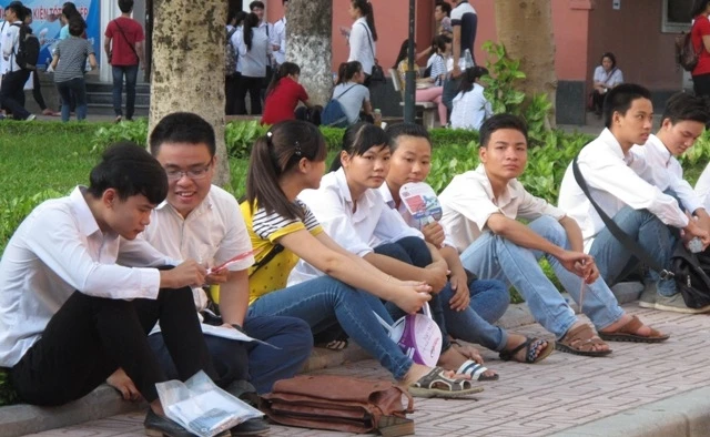 Thí sinh kỳ thi THPT quốc gia 2015.