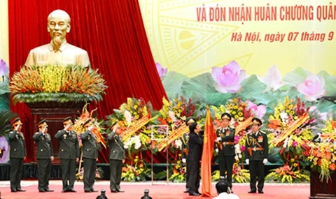 Bộ Tổng Tham mưu Quân đội nhân dân Việt Nam đón nhận Huân chương Quân công hạng nhất