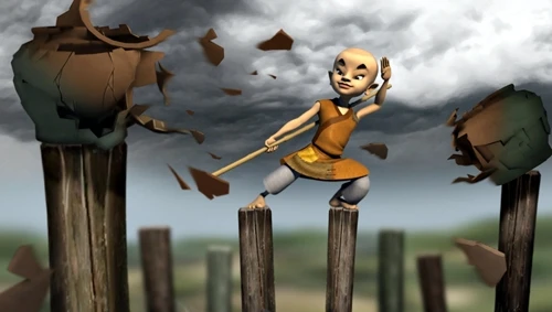 Cảnh trong phim “Người con của rồng” - phim hoạt hình 3D đầu tiên của Việt nam.