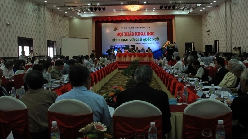 Hội thảo khoa học “Bình Ðịnh với chữ Quốc ngữ” được tổ chức tại TP Quy Nhơn vào ngày 13-1.