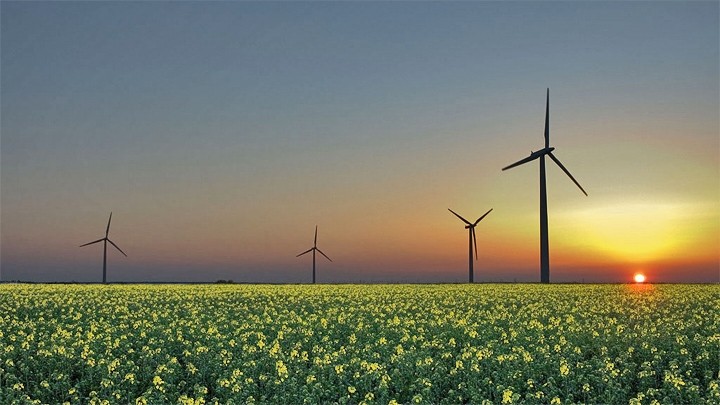 Gió, mặt trời và sinh học là ba nguồn năng lượng tái tạo (ảnh Wikipedia).