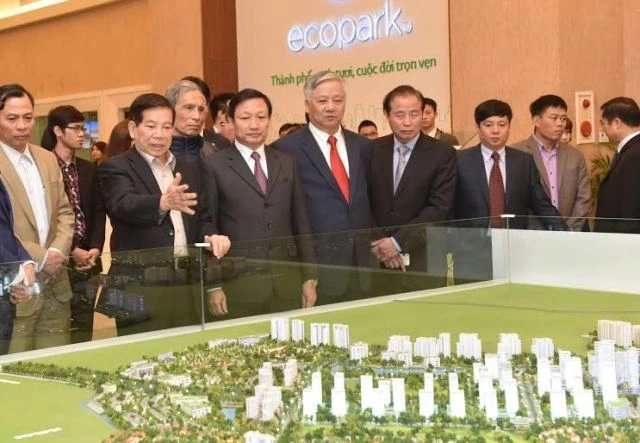 Nguyên Chủ tịch nước Nguyễn Minh Triết tin tưởng Ecopark sẽ luôn là biểu tượng đẹp của quá trình phát triển, hiện đại hoá đất nước