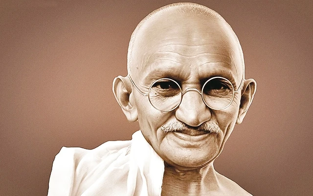 Chân dung Mahatma Gandhi.