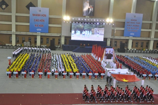 Gần hai nghìn học sinh tham dự Hội khỏe Phù Đổng thành phố Hà Nội lần thứ 9