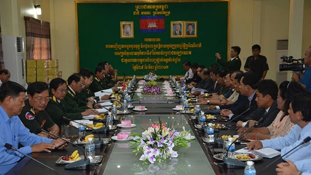 Cuộc họp diễn ra tại trụ sở tỉnh Kampong Chhnang.