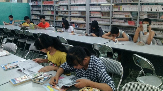 Phòng đọc dành cho thiếu nhi của Thư viện Khoa học Tổng hợp Thái Bình.