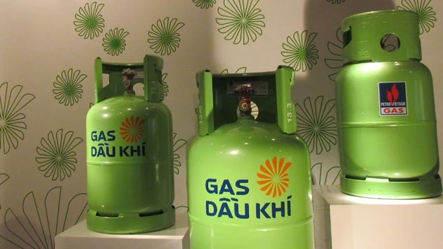 Bình gas nhãn hiệu “Gas dầu khí” của PV Gas South.