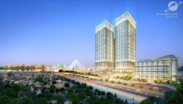 Phối cảnh dự án Sunshine Riverside của tập đoàn Sunshine Group tọa lạc tại quận Tây Hồ, Hà Nội.