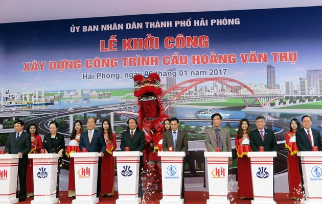 Hải Phòng khởi công xây dựng cầu Hoàng Văn Thụ trị giá 2.600 tỷ đồng
