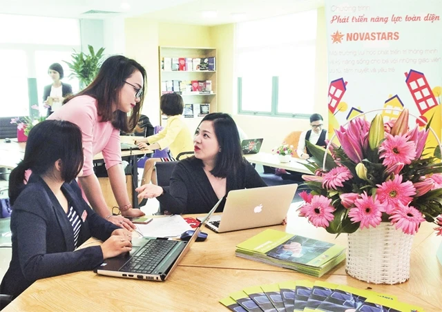Các doanh nghiệp khởi nghiệp hoạt động tại Vườn ươm doanh nghiệp CNTT đổi mới sáng tạo Hà Nội.