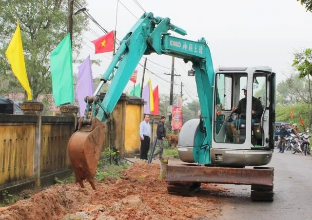 Khởi công công trình cấp nước sạch cho người dân thôn Lâm Xuân, xã Gio Mai, huyện Gio Linh (Quảng Trị).