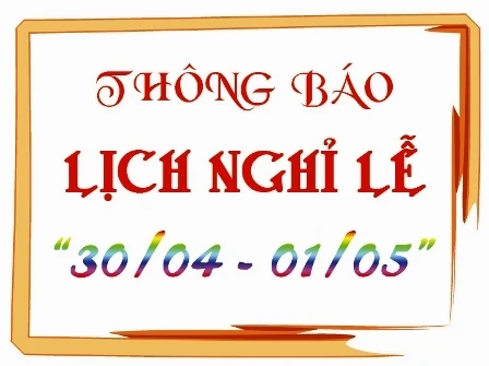 VSD thông báo nghỉ giao dịch dịp Lễ 30-4 và 1-5