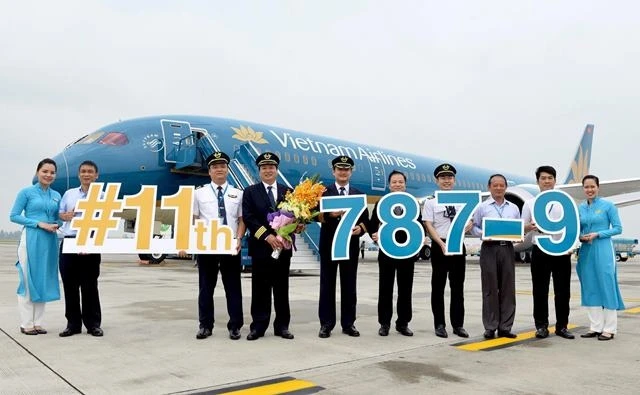 Vietnam Airlines đón nhận máy bay Boeing 787-9 Dreamliner thứ 11