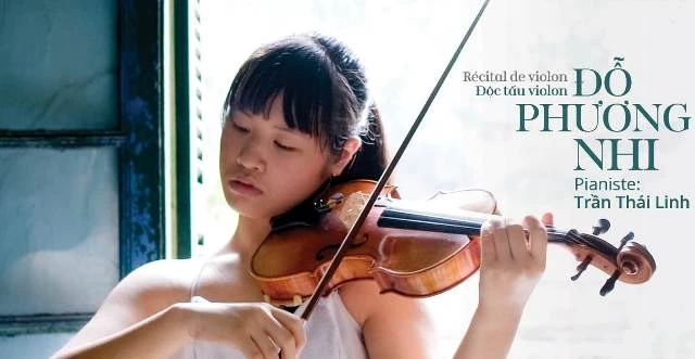Tài năng trẻ Đỗ Phương Nhi độc tấu violon tại Hà Nội