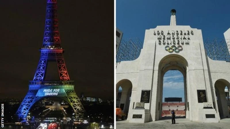 Paris và Los Angeles sẽ tổ chức Olympics 2024 và 2028