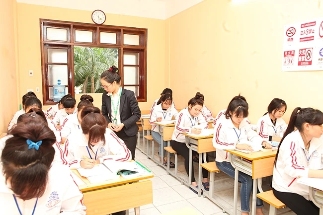 Một lớp đào tạo tiếng Nhật cho học viên THABILABCO.