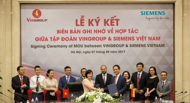 Vingroup và Siemens ký Biên bản hợp tác về công nghệ trong nhiều lĩnh vực