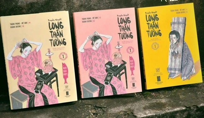 Bìa truyện tranh "Long Thần tướng" của nhóm vẽ Phong Dương Comics.