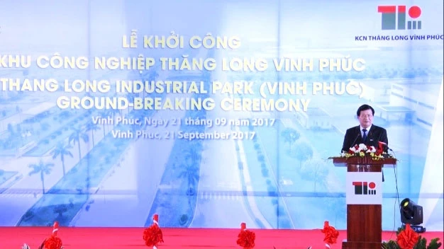 Phó Thủ tướng Trịnh Đình Dũng phát biểu tại lễ khởi công.