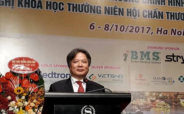 GS Trần Bình Giang, Giám đốc Bệnh viện Hữu nghị Việt Đức phát biểu khai mạc
