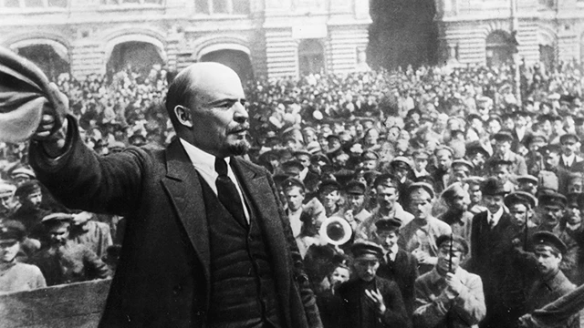 V.I.Lê-nin tại thời điểm diễn ra Cách mạng Tháng Mười Nga năm 1917. Ảnh tư liệu
