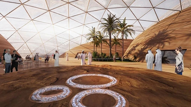 Một triển lãm về sao Hỏa tại UAE. Ảnh: POPULAR SCIENCE