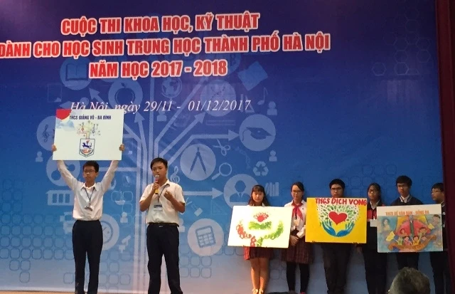 56 đề tài khoa học kỹ thuật của học sinh Hà Nội dự thi quốc gia 