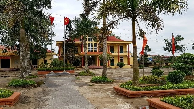UBND xã Yên Tiến, huyện Ý Yên (Nam Định), nơi một Phó Chủ tịch bị bắt vì tội lạm quyền.