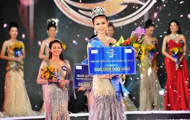 Nguyễn Thị Kim Ngọc - Hoa hậu biển Việt Nam toàn cầu 2018.