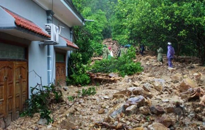 Cảnh tan hoang sau trận lũ quét ở Vân Đồn (Quảng Ninh). Ảnh: Nguyễn Thành