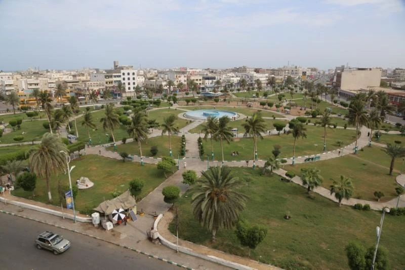 Toàn cảnh cảng Hodeidah nằm bên bờ Biển Đỏ, ngày 10-5. (Ảnh: Reuters)