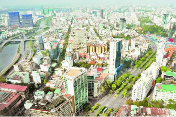 Một góc thành phố Hồ Chí Minh. Ảnh: TRUNG PHONG