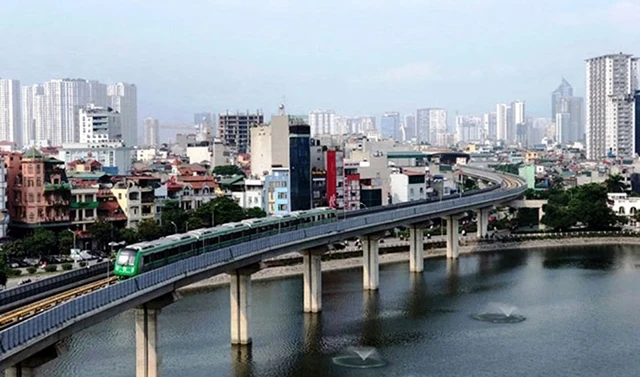 Tuyến đường sắt Cát Linh - Hà Đông (Hà Nội). Ảnh: HOÀNG NAM