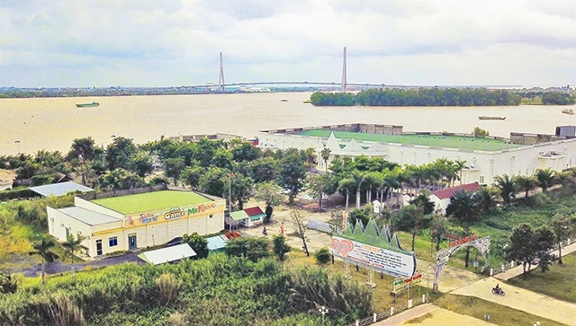 Khu vực triển khai dự án Khu du lịch sông Hậu ở TP Cần Thơ.