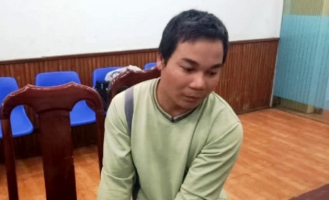 Đối tượng Đỗ Minh Thế tại Cơ quan Công an.