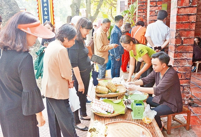 Một gian hàng tại Lễ hội Văn hóa ẩm thực Hà Nội.