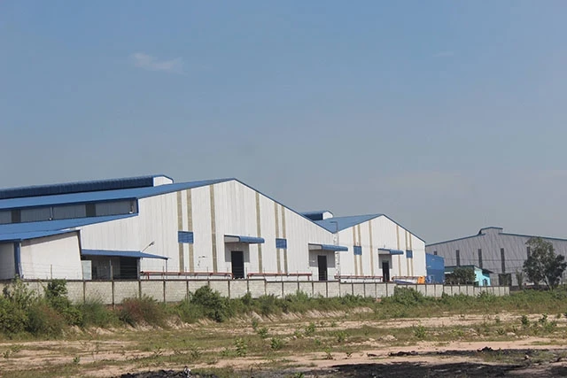 Nhiều nhà xưởng của doanh nghiệp được xây dựng trái phép tại khu vực quy hoạch Cụm công nghiệp Phước Tân.