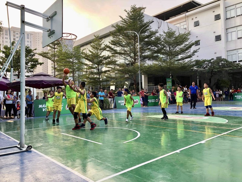 Giải bóng rổ học sinh tiểu học Hà Nội