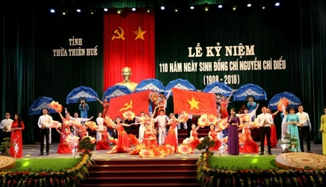 Chương trình nghệ thuật đặc biệt tại lễ kỷ niệm đã tái hiện quá trình hình thành nhân cách, tư tưởng lớn của đồng chí Nguyễn Chí Diểu - người chiến sĩ Cộng sản kiên trung, tấm gương sáng trọn đời cho 