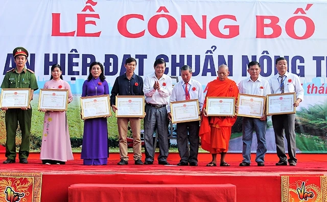 Xã An Hiệp được công nhận đạt chuẩn nông thôn mới