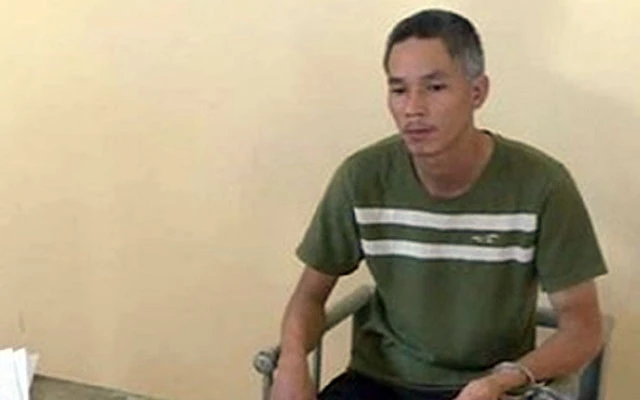 Đối tượng Lê Minh Hùng tại cơ quan Cảnh sát điều tra Công an TP Buôn Ma Thuột.