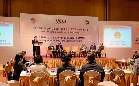 Hội nghị cấp cao kinh doanh Hoa Kỳ - Việt Nam năm 2018, tại Hà Nội.