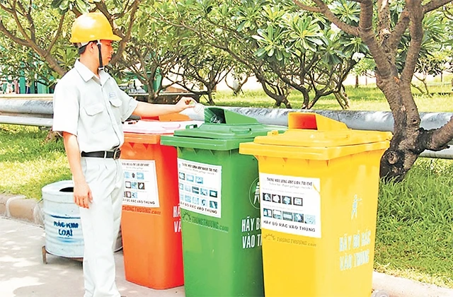 Các loại thùng rác tương ứng với công nghệ mGreen.