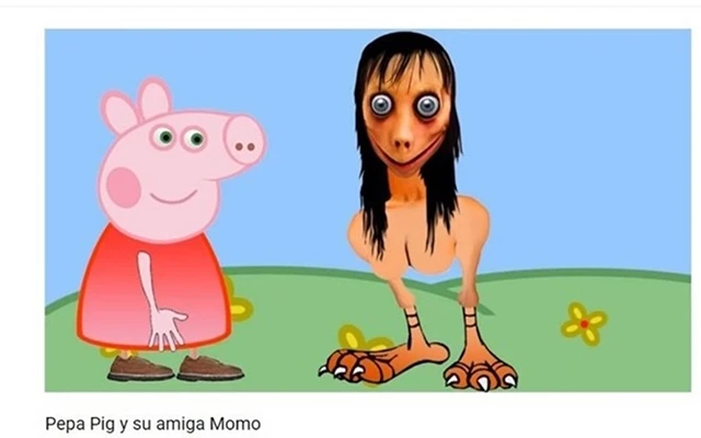 Hình tượng Momo xuất hiện trong video phim hoạt hình.