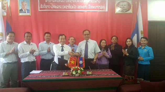 Lễ ký Thỏa thuận hợp tác đào tạo giữa Bộ Giáo dục và Thể thao Lào và Đại học Kiên Giang