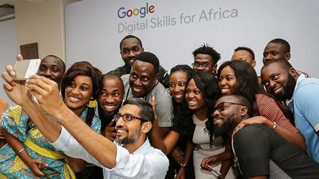 Học viên châu Phi tại Trung tâm nghiên cứu AI của Google ở Ghana. Ảnh: FORBES